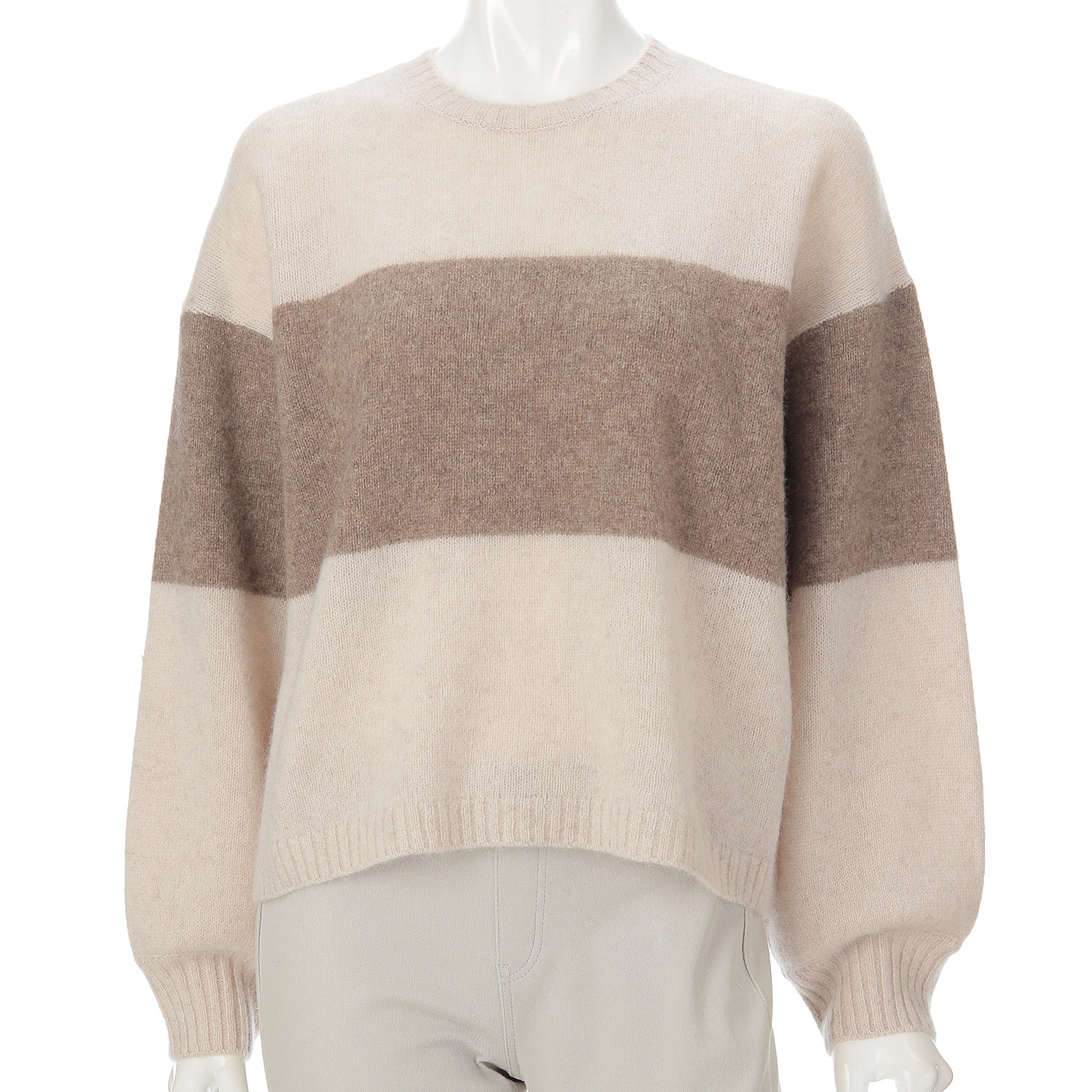 GIPSY BLUE ヤクワイドボーダーニット - 画像5