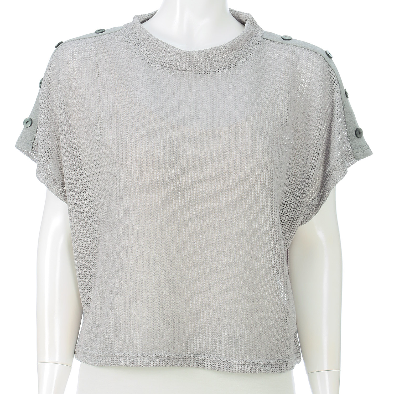 肩ボタンベスト - 画像2