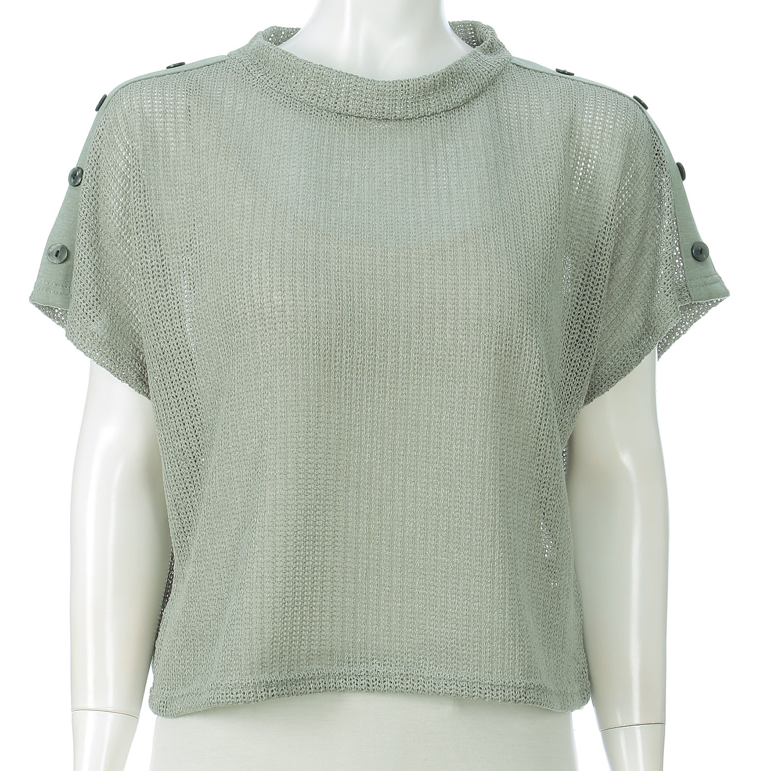 肩ボタンベスト - 画像1