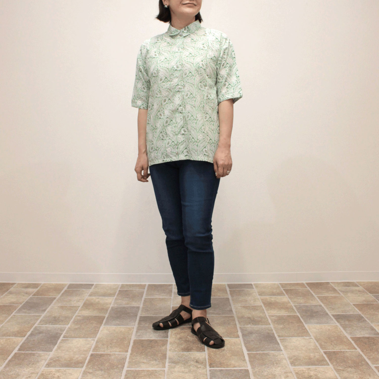 notorico  エンブロ刺繍ペイズリープリントシャツ - 画像8