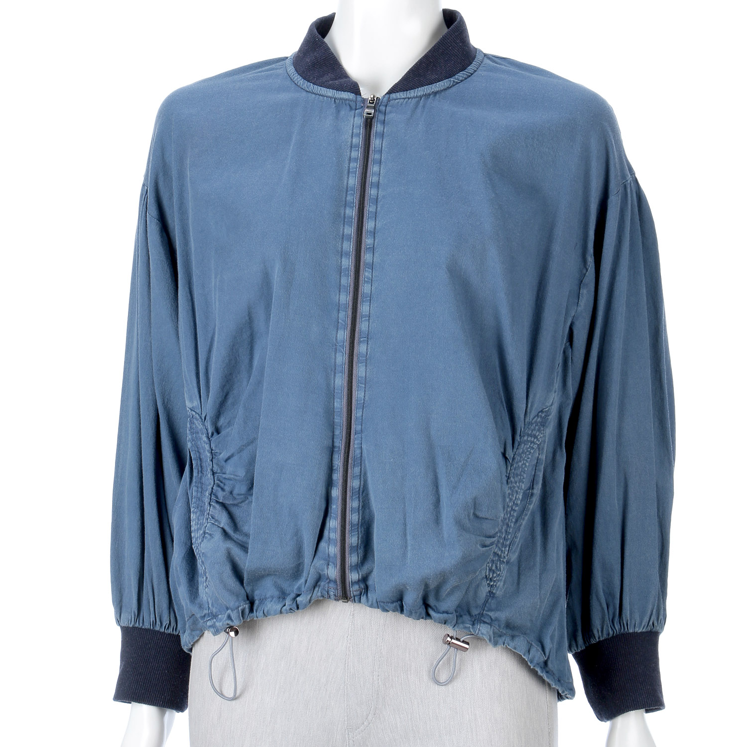 綿素材デニム風ジャケット