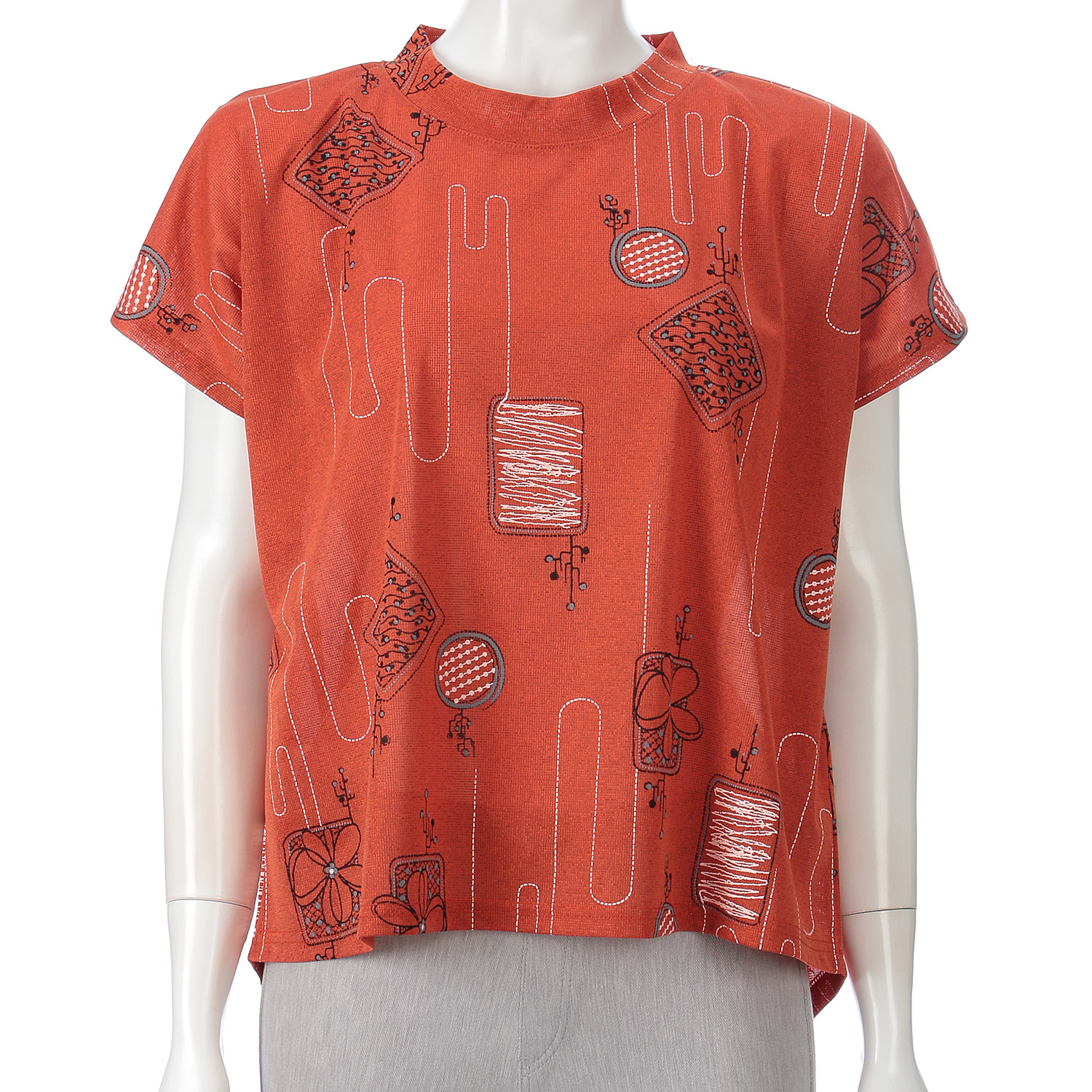 バックポイントフレンチチュニック