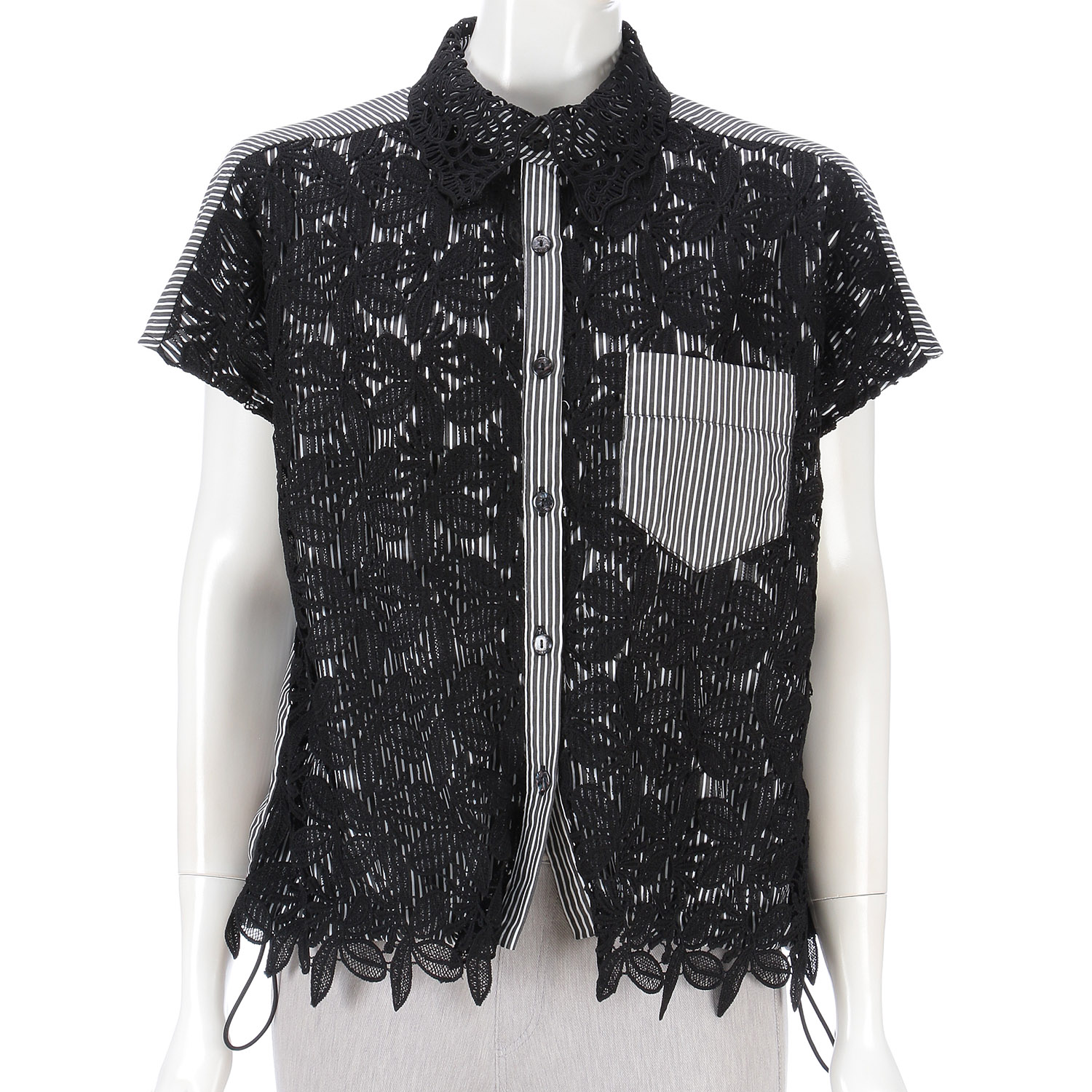 レース襟付きブラウス - 画像2