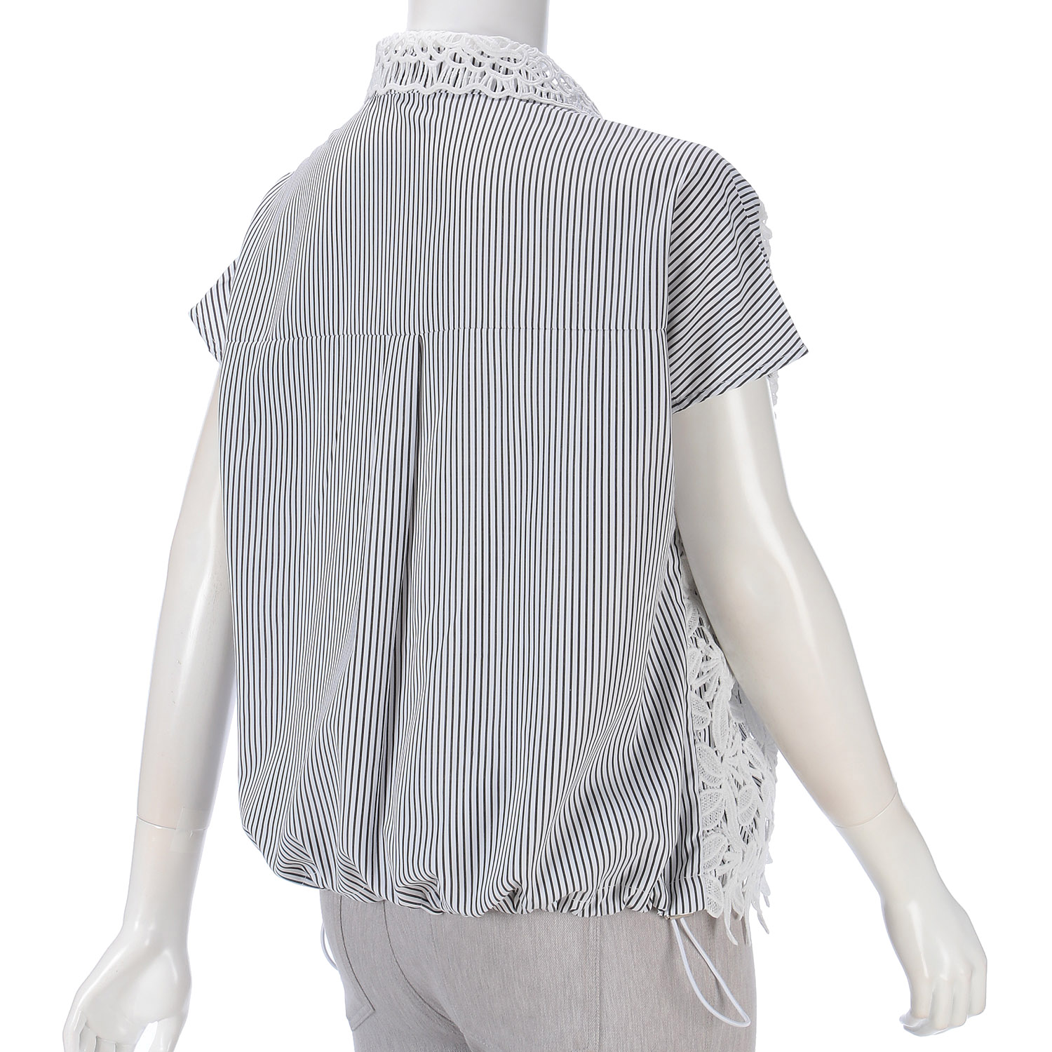 レース襟付きブラウス - 画像4