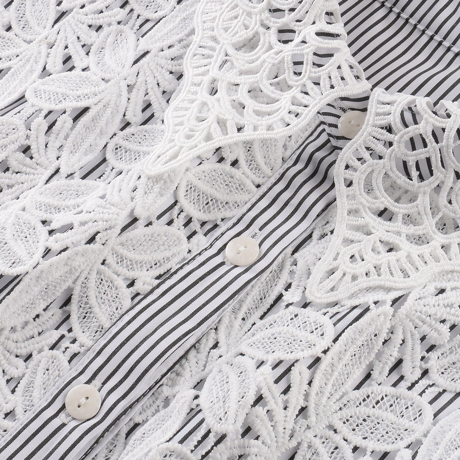 レース襟付きブラウス - 画像6