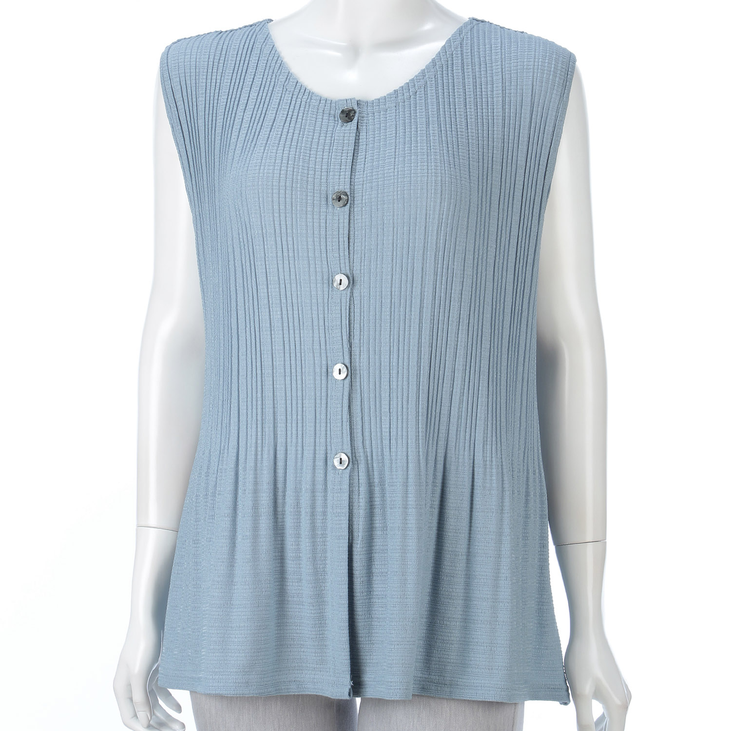 無地プリーツベスト