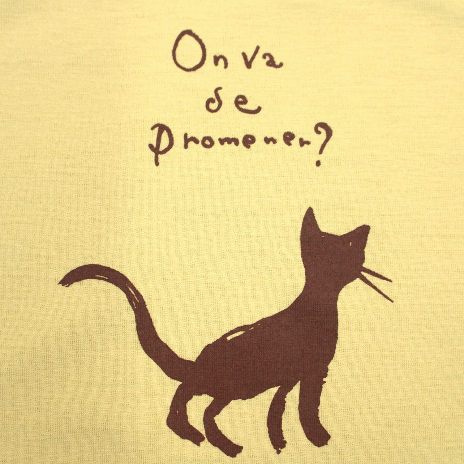 T’BIS STUDIO 冷感ネコシルエットプリントクルーネック半袖カットソー - 画像4