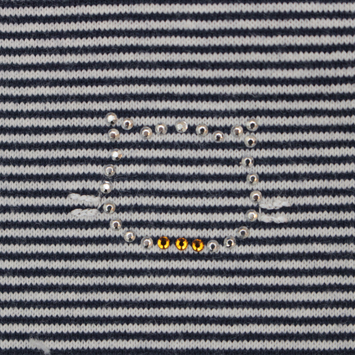 T’BIS STUDIO 冷感キラキラ首輪ネコワンポイント天竺ボーダー半袖ポロシャツ - 画像6