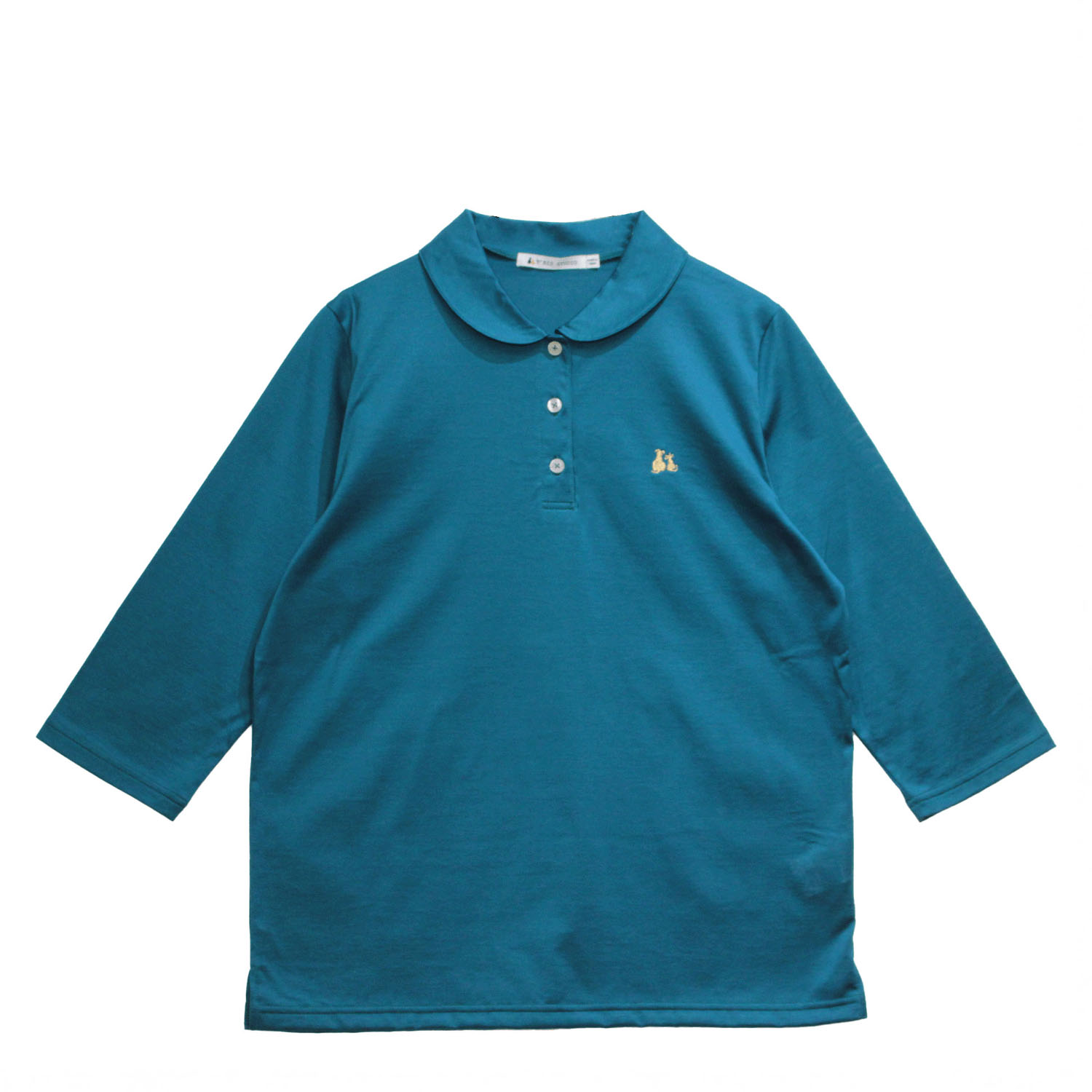 T’BIS STUDIO シルケット天竺丸襟七分袖ポロシャツ - 画像24