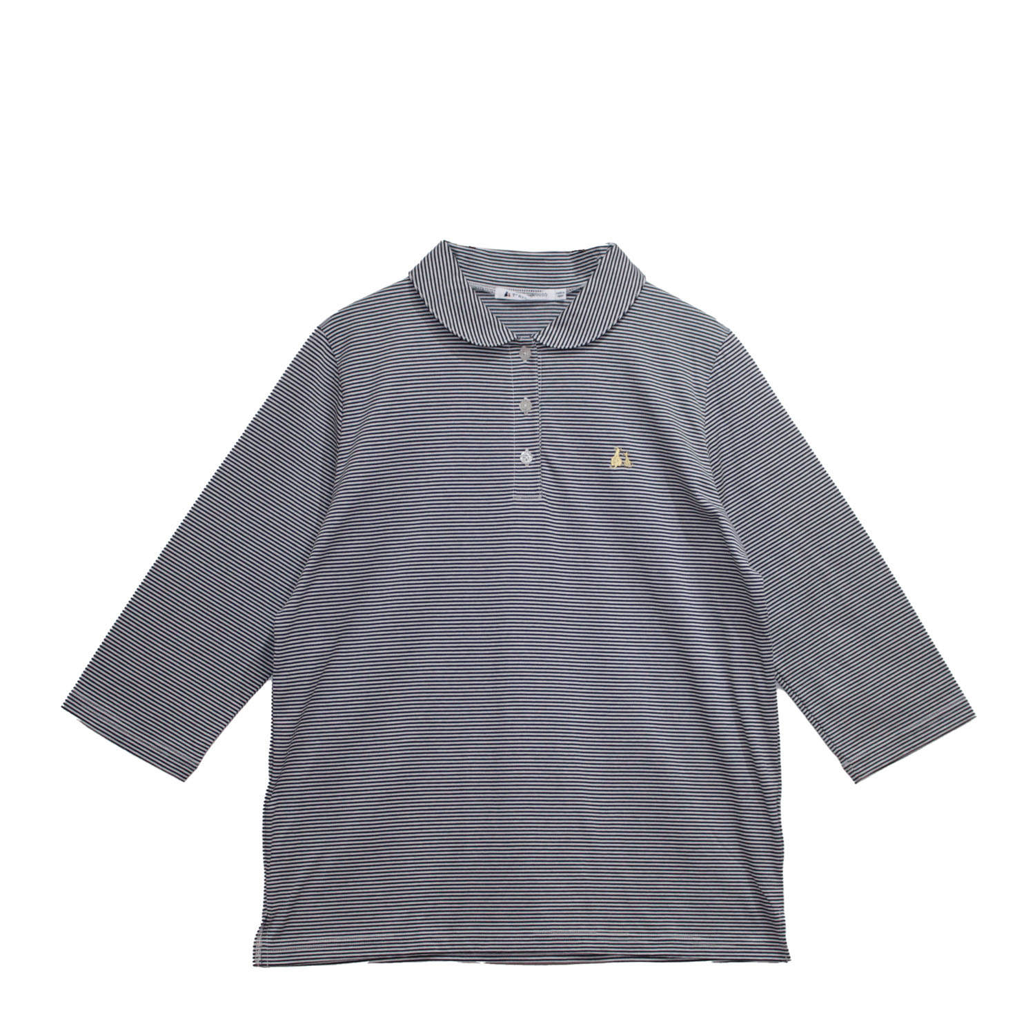 T’BIS STUDIO シルケット天竺丸襟七分袖ポロシャツ - 画像5