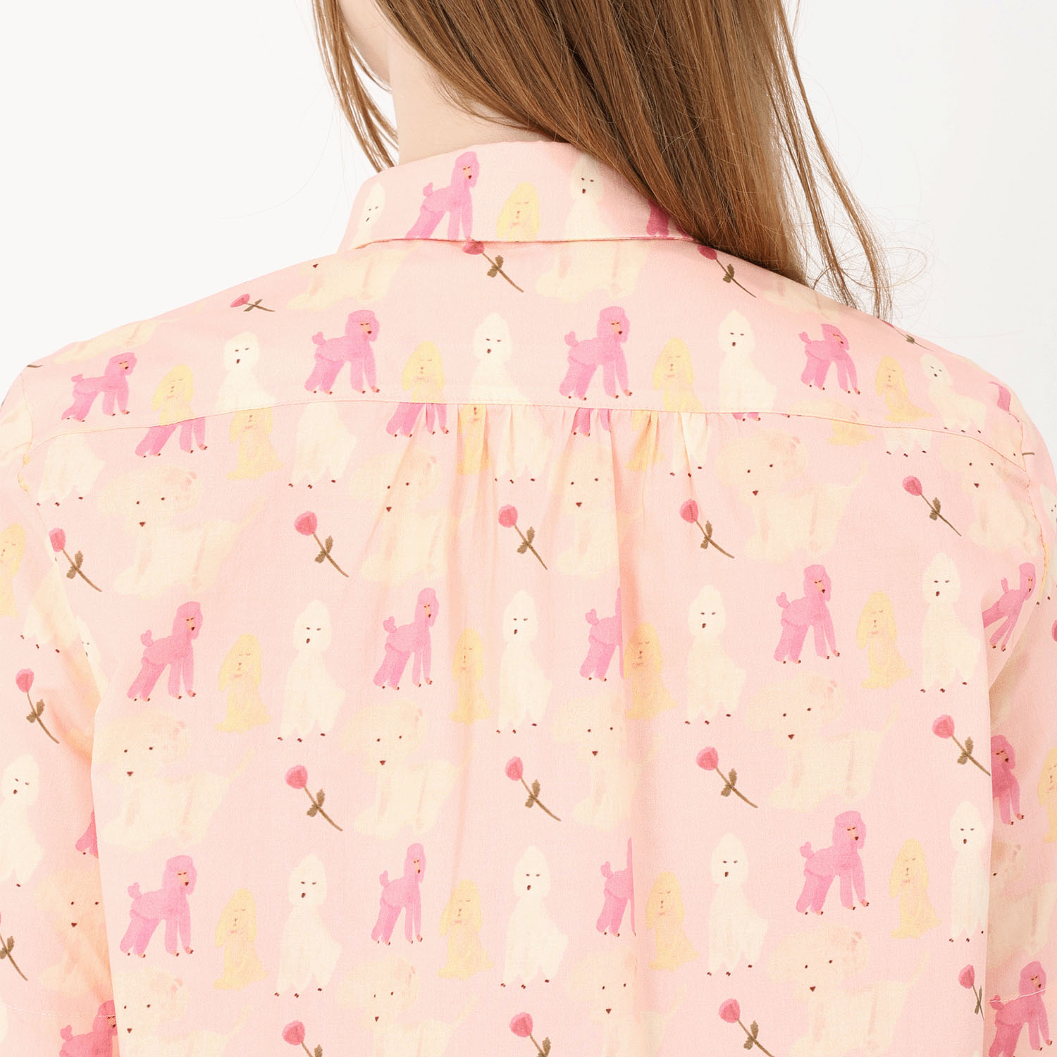 T’BIS STUDIO アソート柄水彩プリント丸首半袖シャツ - 画像7