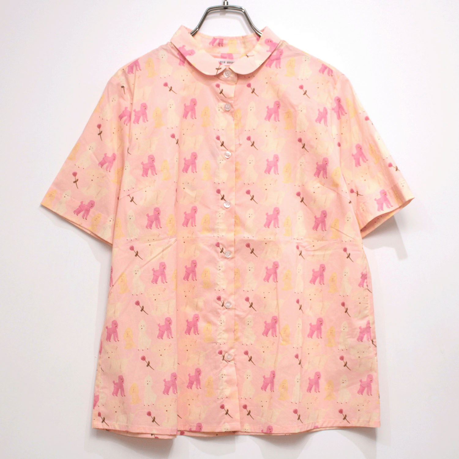 T’BIS STUDIO アソート柄水彩プリント丸首半袖シャツ - 画像9