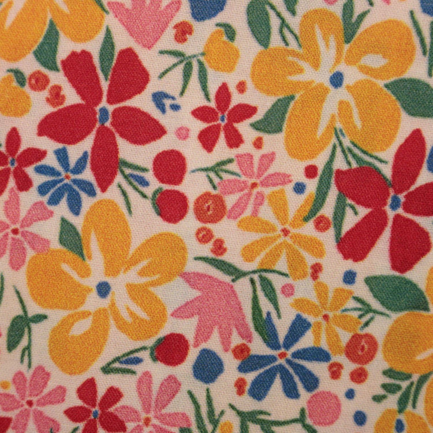 T’BIS STUDIO 花柄プリントスタンドネック半袖シャツ - 画像2