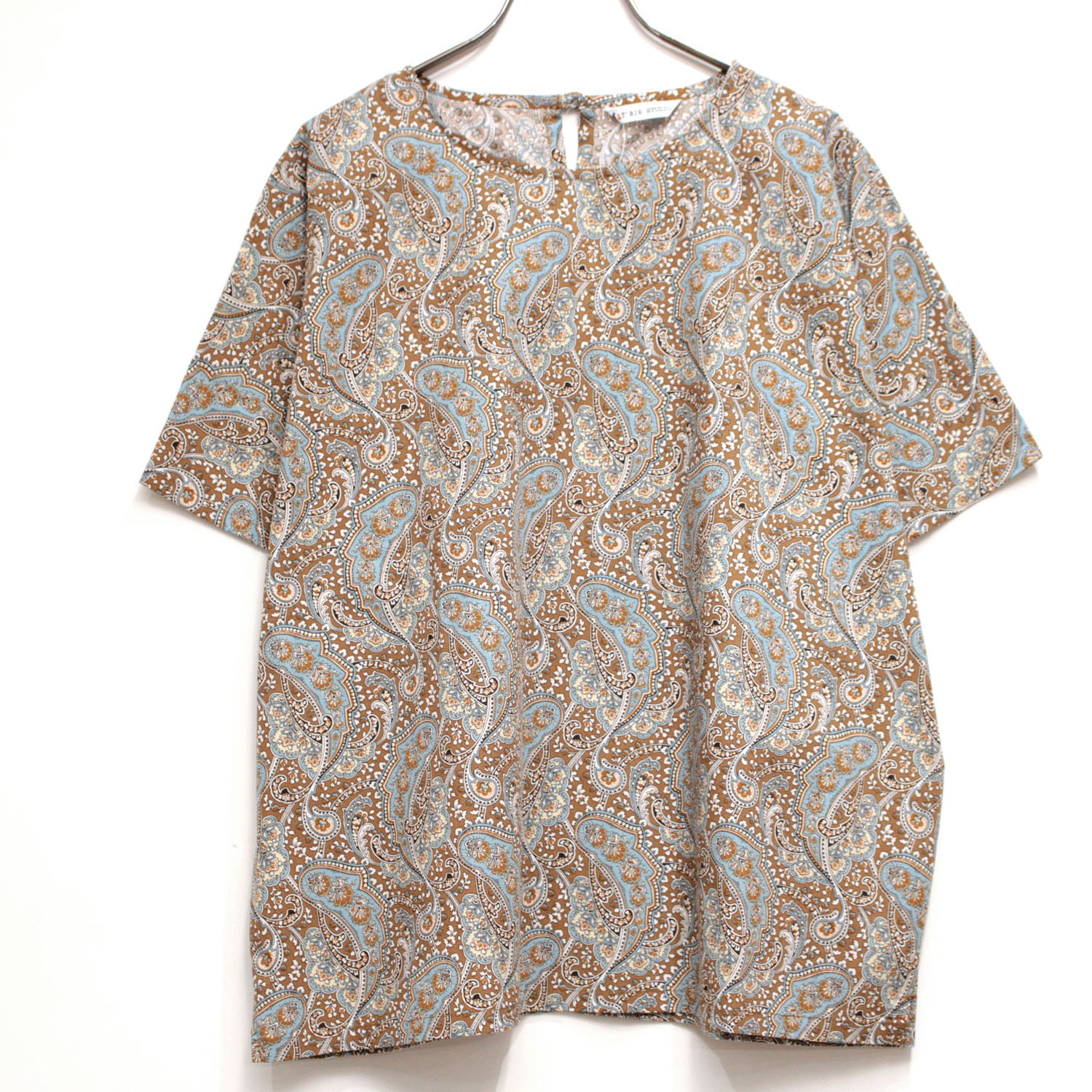 T’BIS STUDIO ペイズリー柄プリント半袖ワイドプルオーバー - 画像2