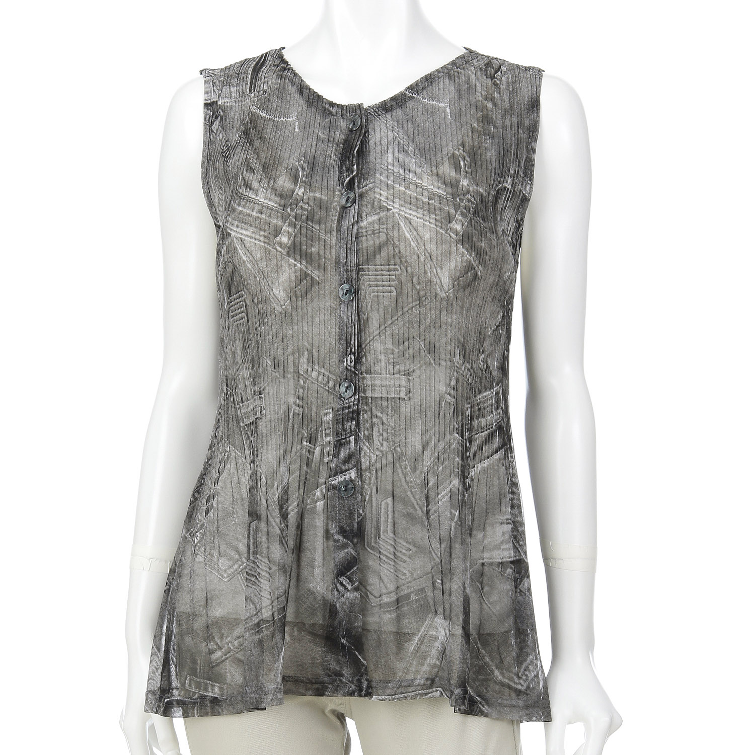 パワーネットプリントプリーツベスト - 画像5