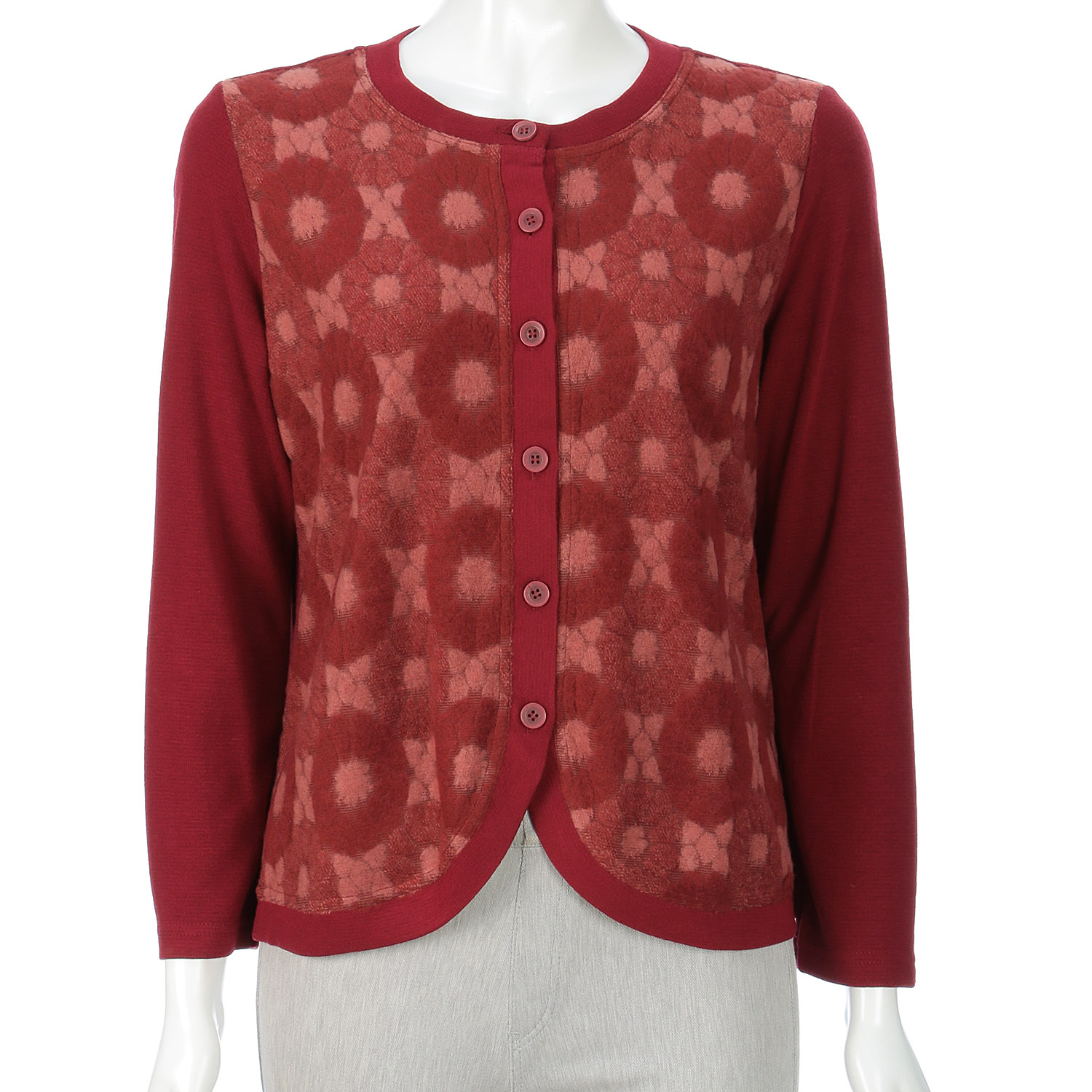 プレミアウォームカーディガン 花柄 - 画像4