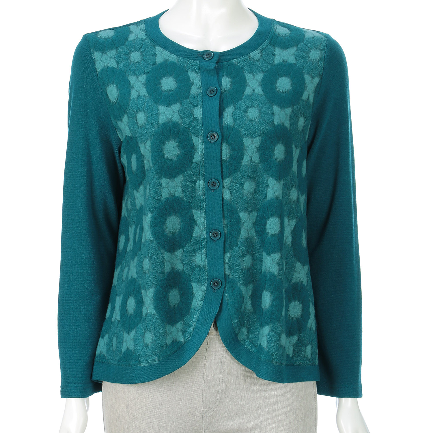 プレミアウォームカーディガン 花柄 - 画像8