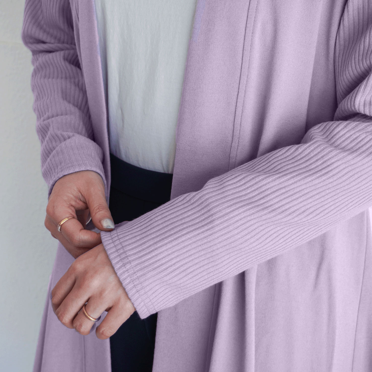 無地×リブ使いカーディガン - 画像12