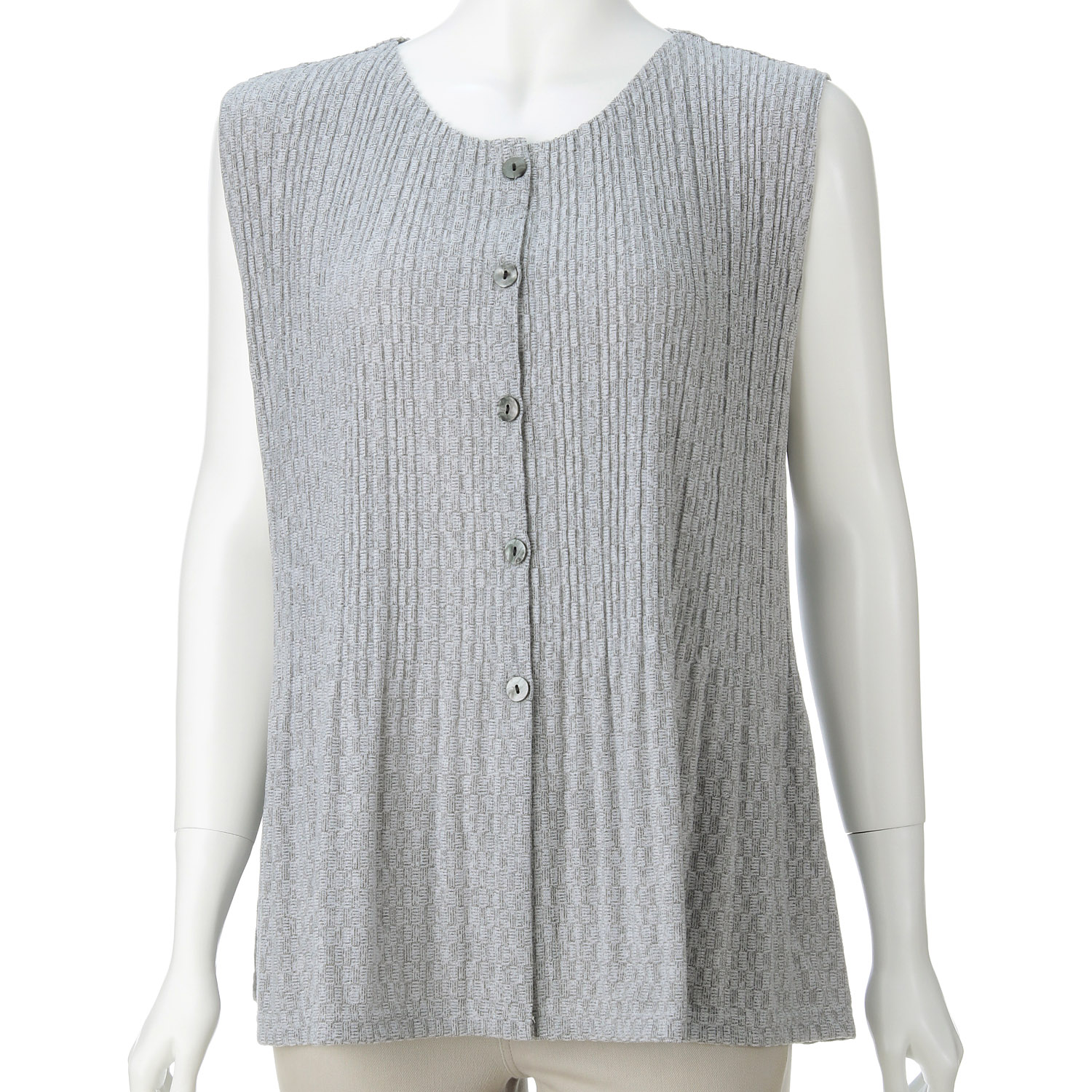 無地プリーツベスト - 画像2