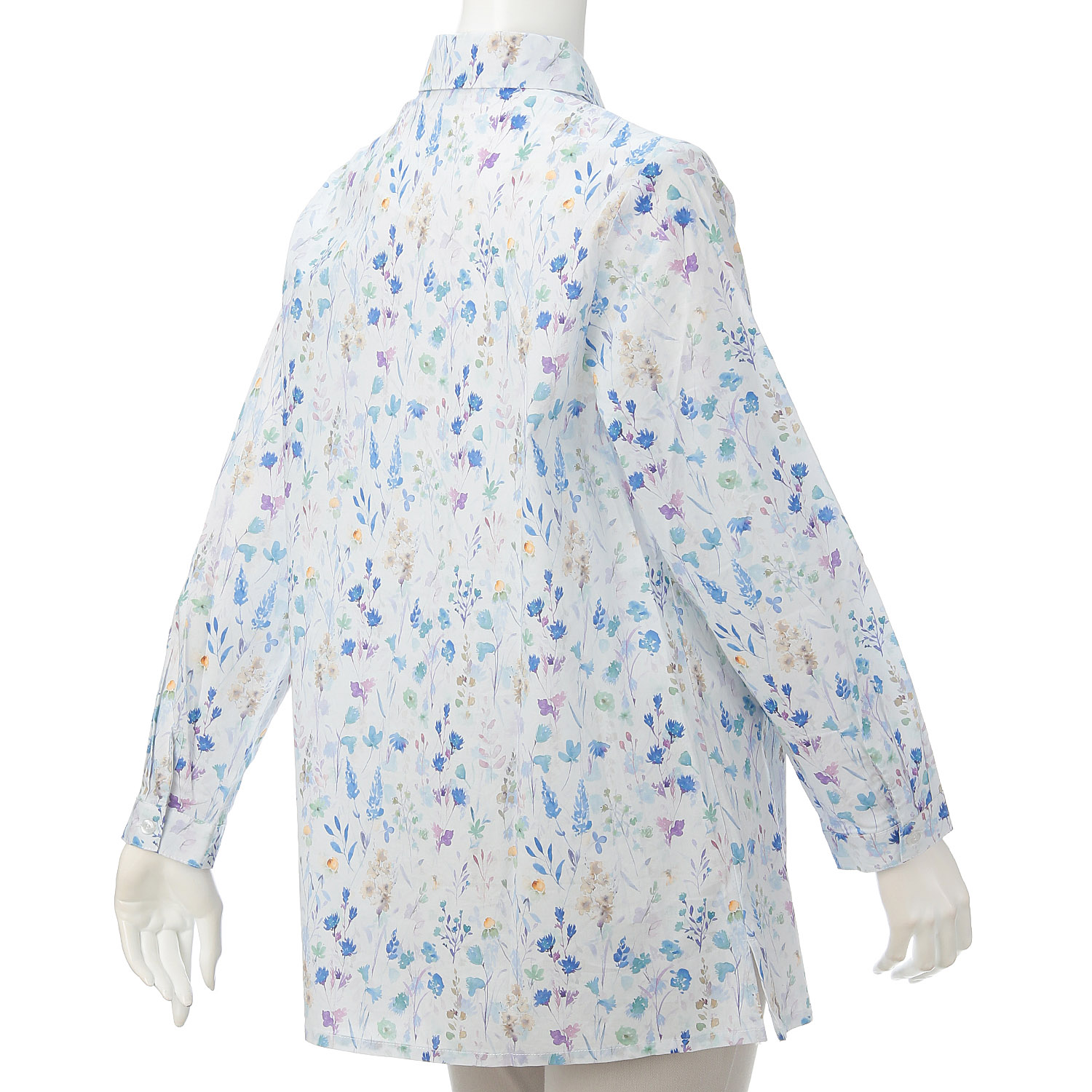 T’BIS STUDIO 長袖花柄ペイントシャツ - 画像9