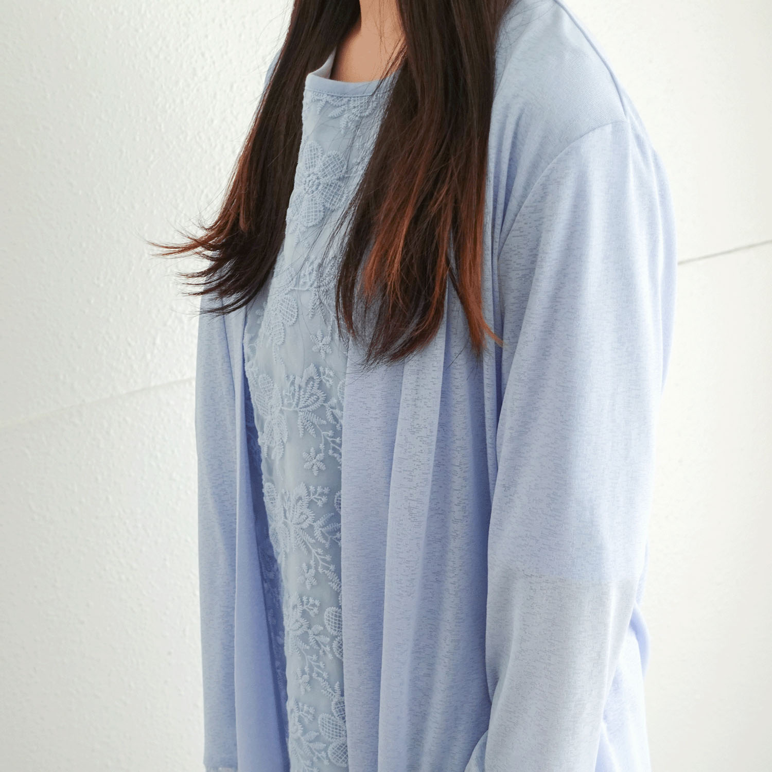 刺繍切替カーデアンサンブル - 画像14