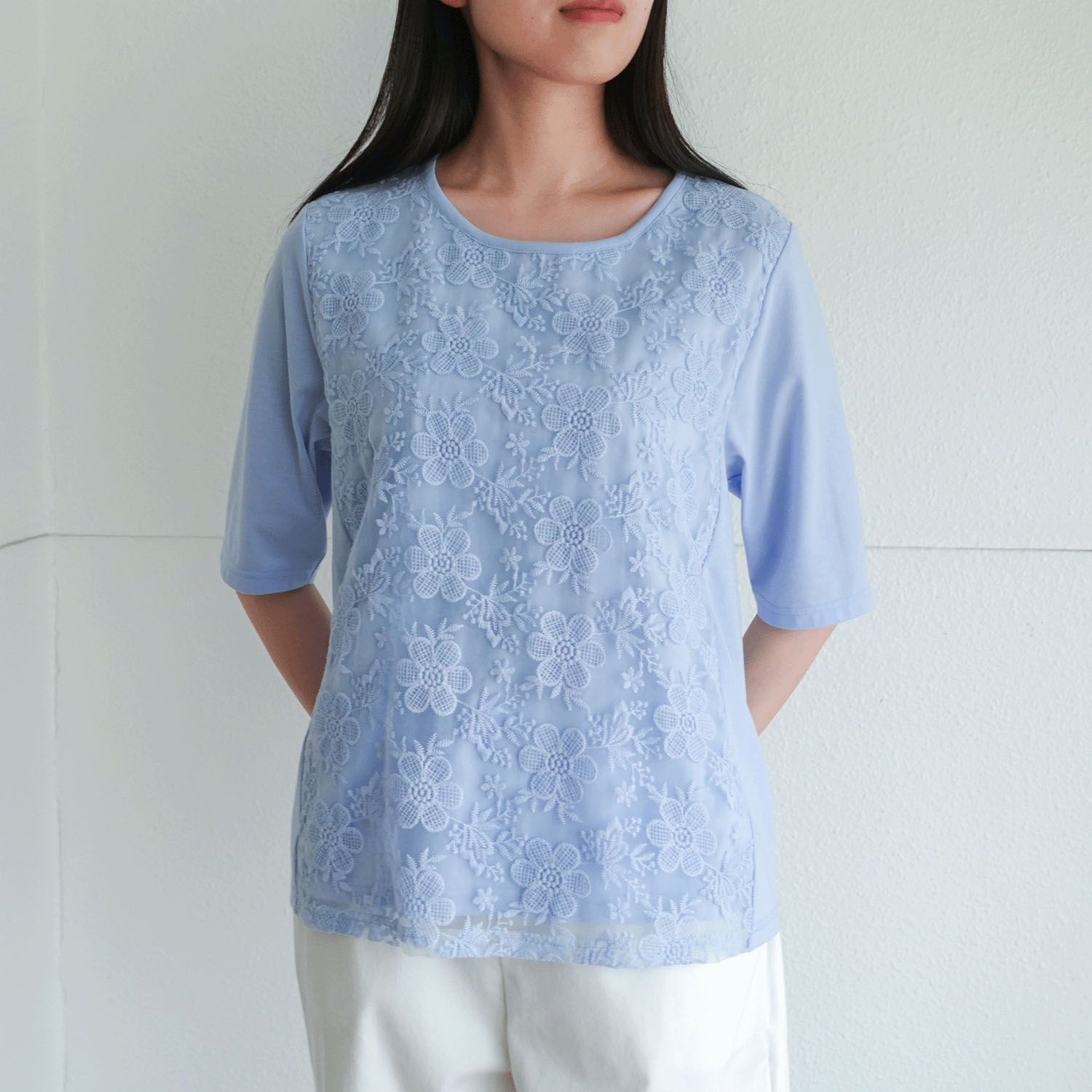 刺繍切替カーデアンサンブル - 画像15