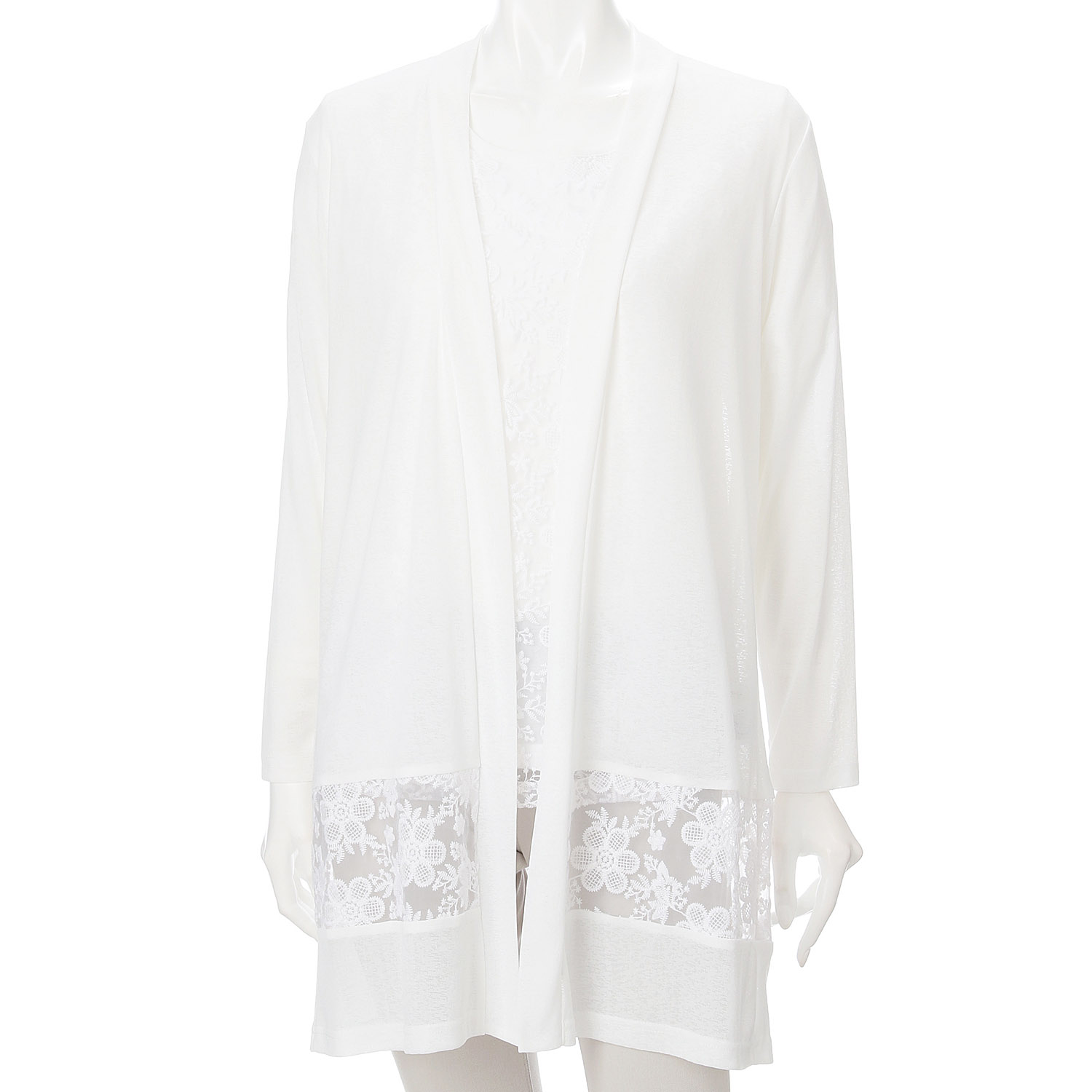 刺繍切替カーデアンサンブル - 画像4