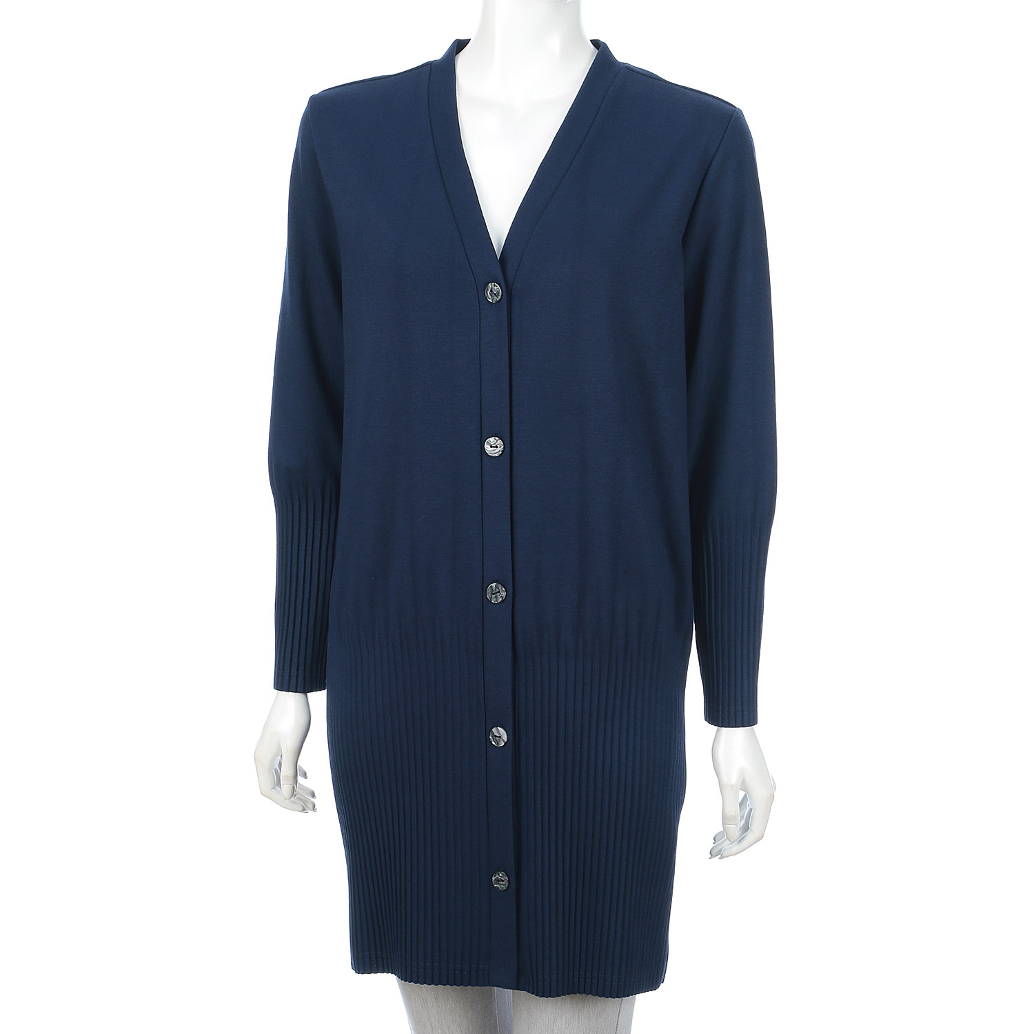 裾プリーツロングカーディガン - 画像12