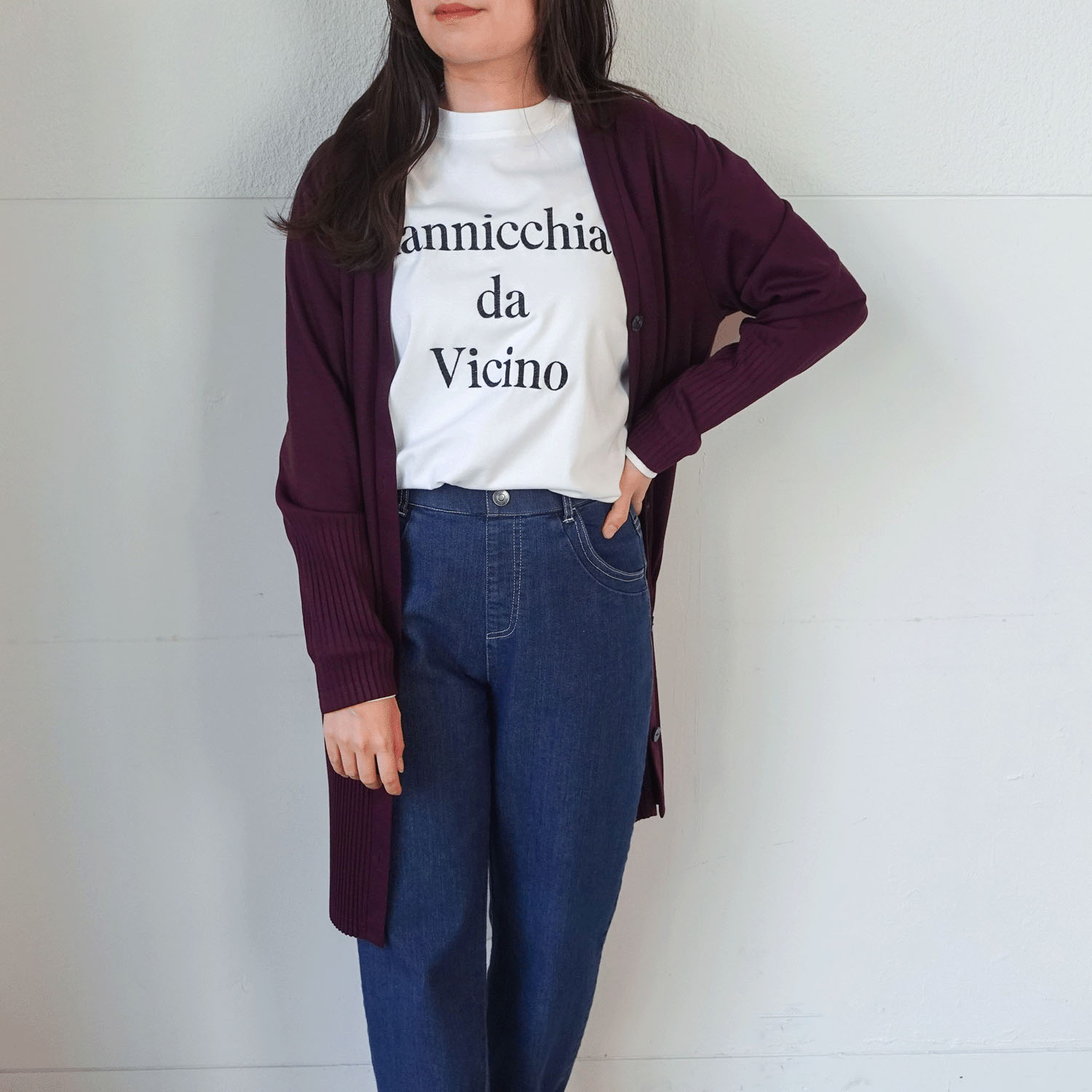 裾プリーツロングカーディガン - 画像17