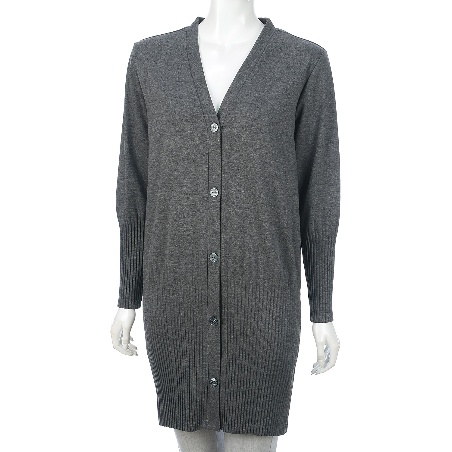 裾プリーツロングカーディガン - 画像7