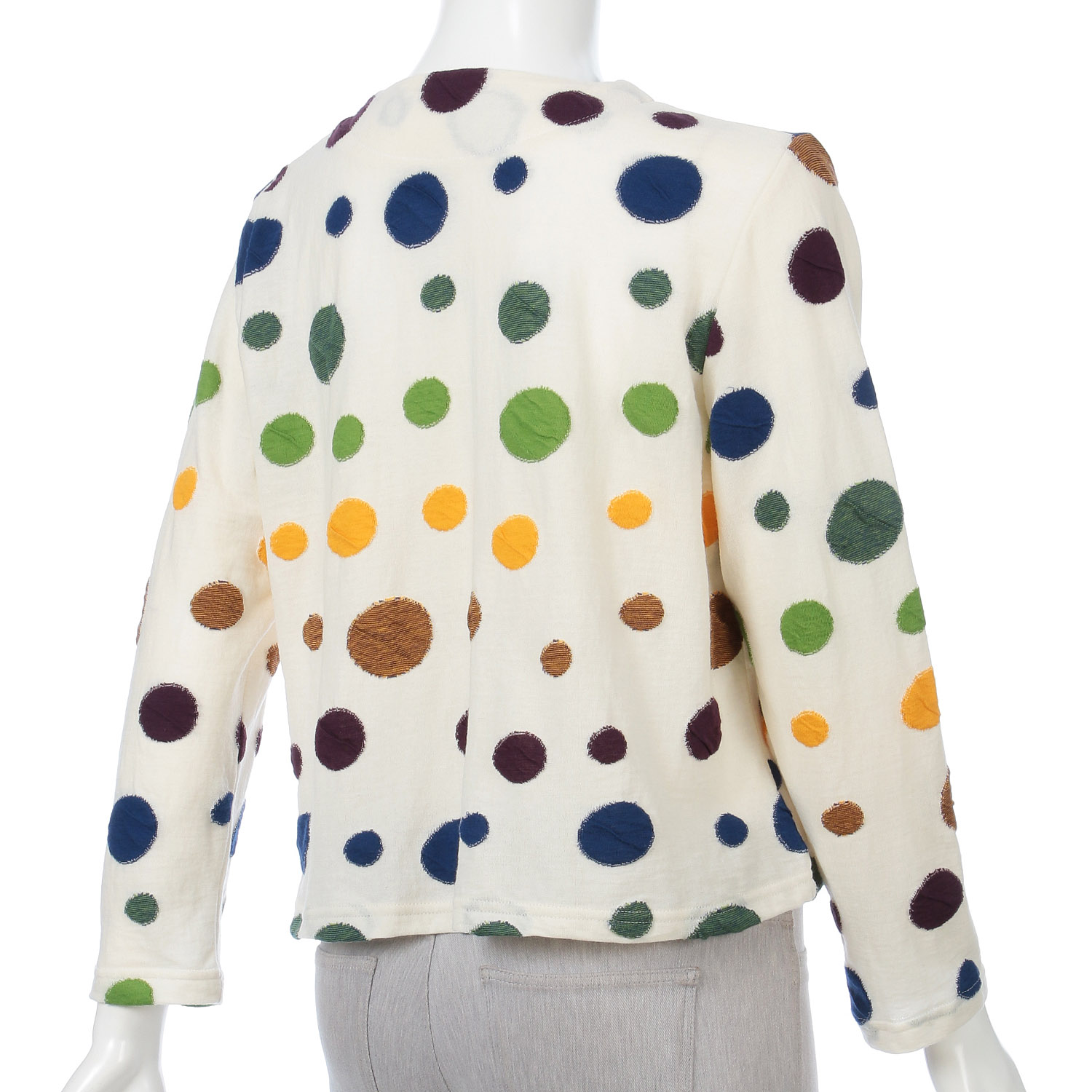 LaLa que sera マルチカラードットジャガードカーディガン - 画像15