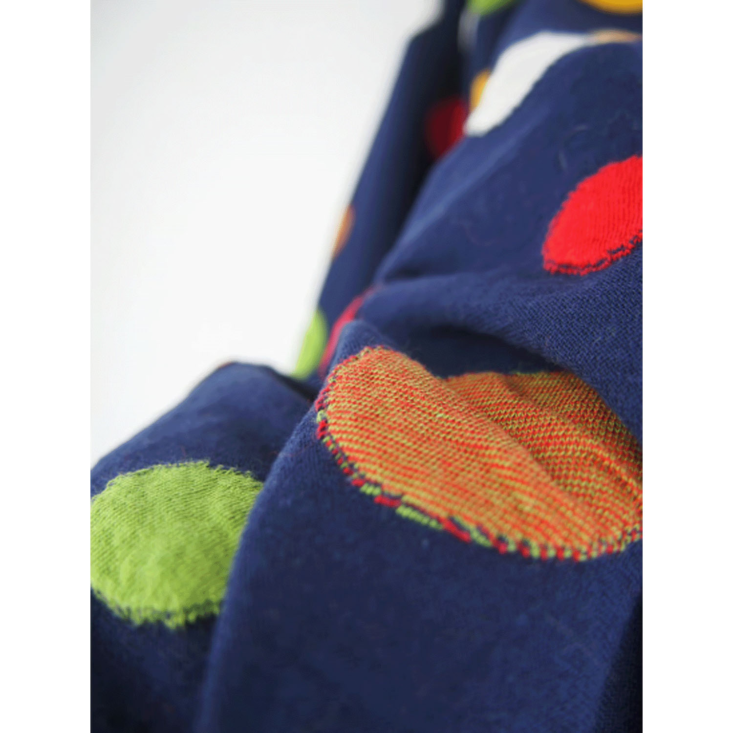 LaLa que sera マルチカラードットジャガードカーディガン - 画像5