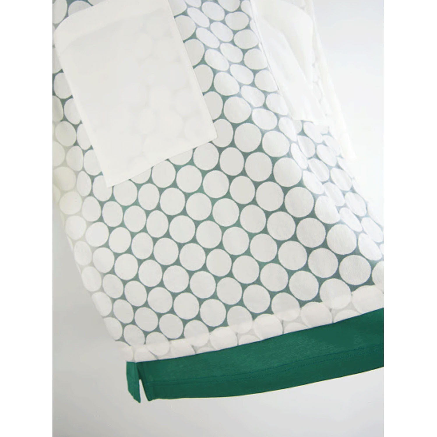 GIPSY BLUE オーガンジードットクロスポケット付ティーブラウス - 画像3