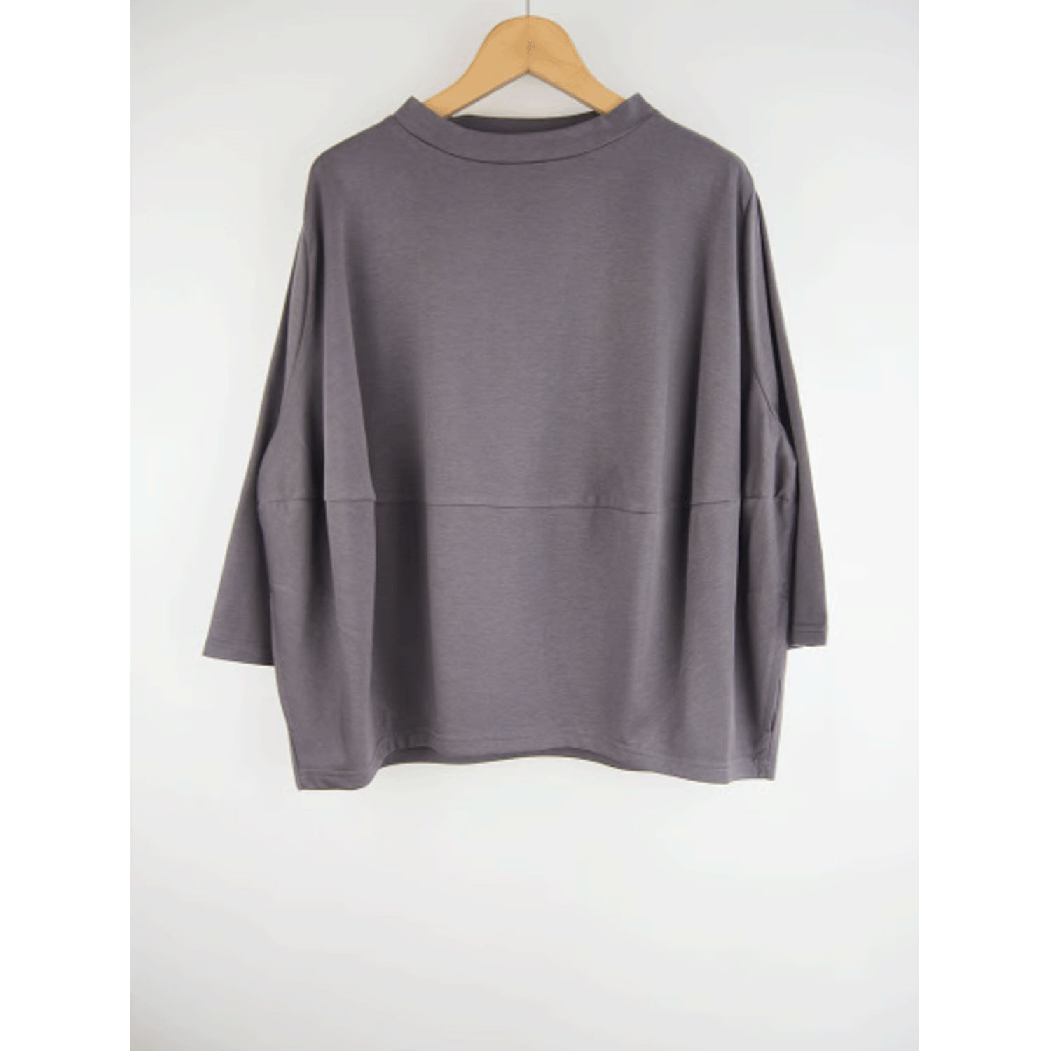 GIPSY BLUE 綿シルケットコクーンTシャツ - 画像2