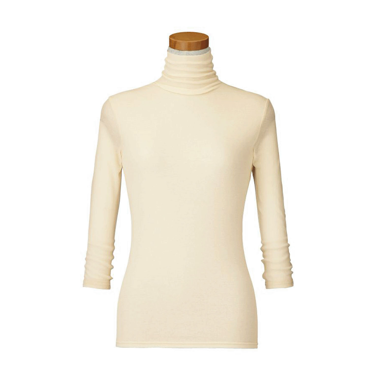 【お取り寄せ】天使の綿シフォン ハイネック7分2重袖 - 画像13