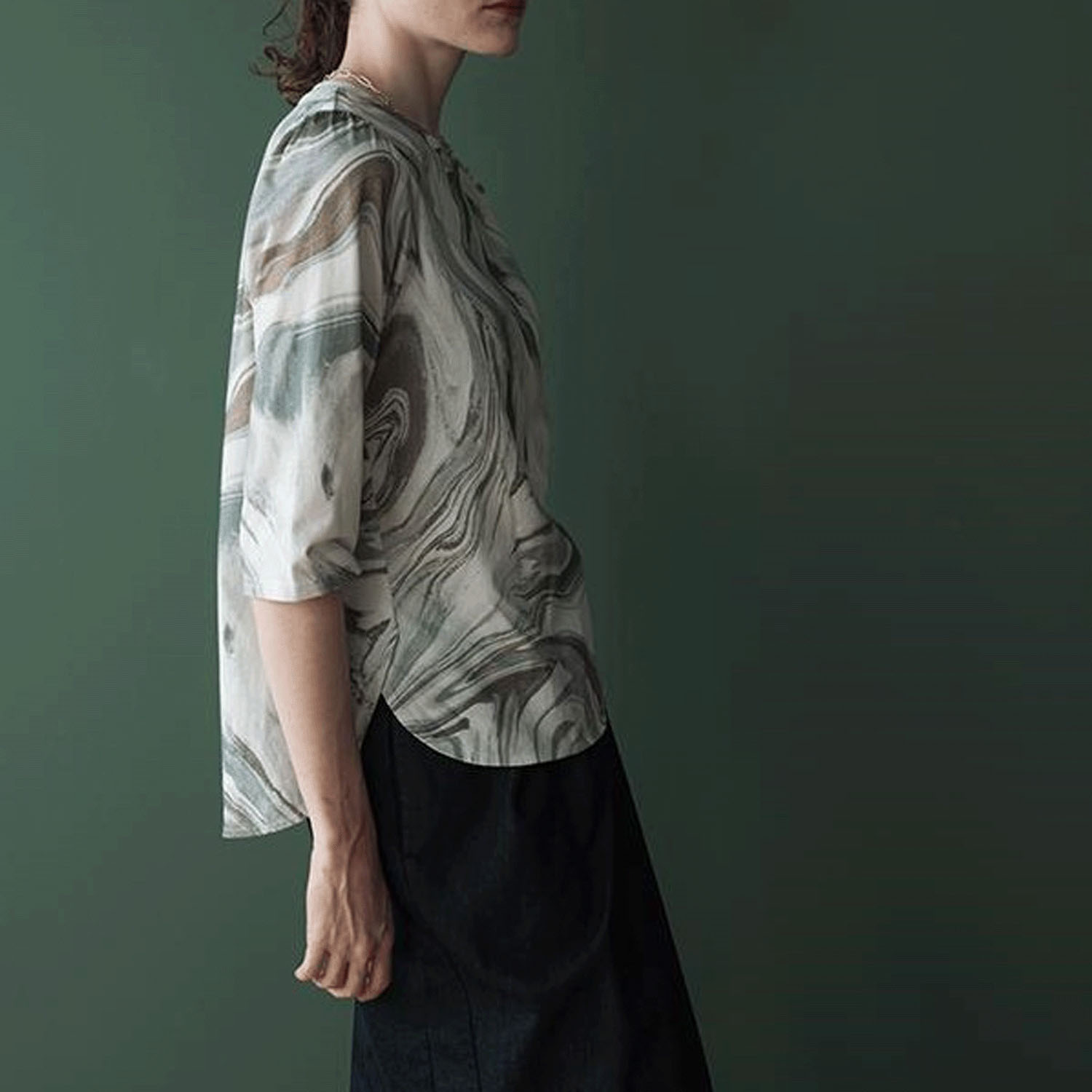 【お取り寄せ】akane マーブル柄プリントT - 画像5