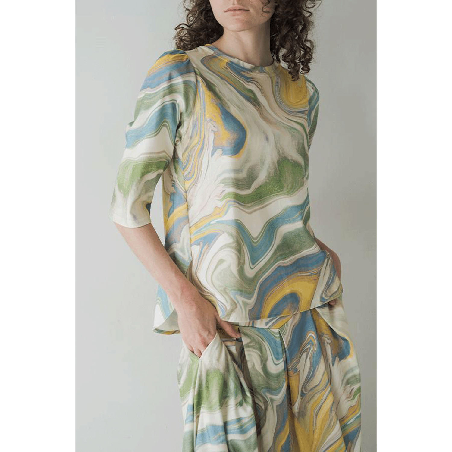 【お取り寄せ】akane マーブル柄プリントT - 画像8