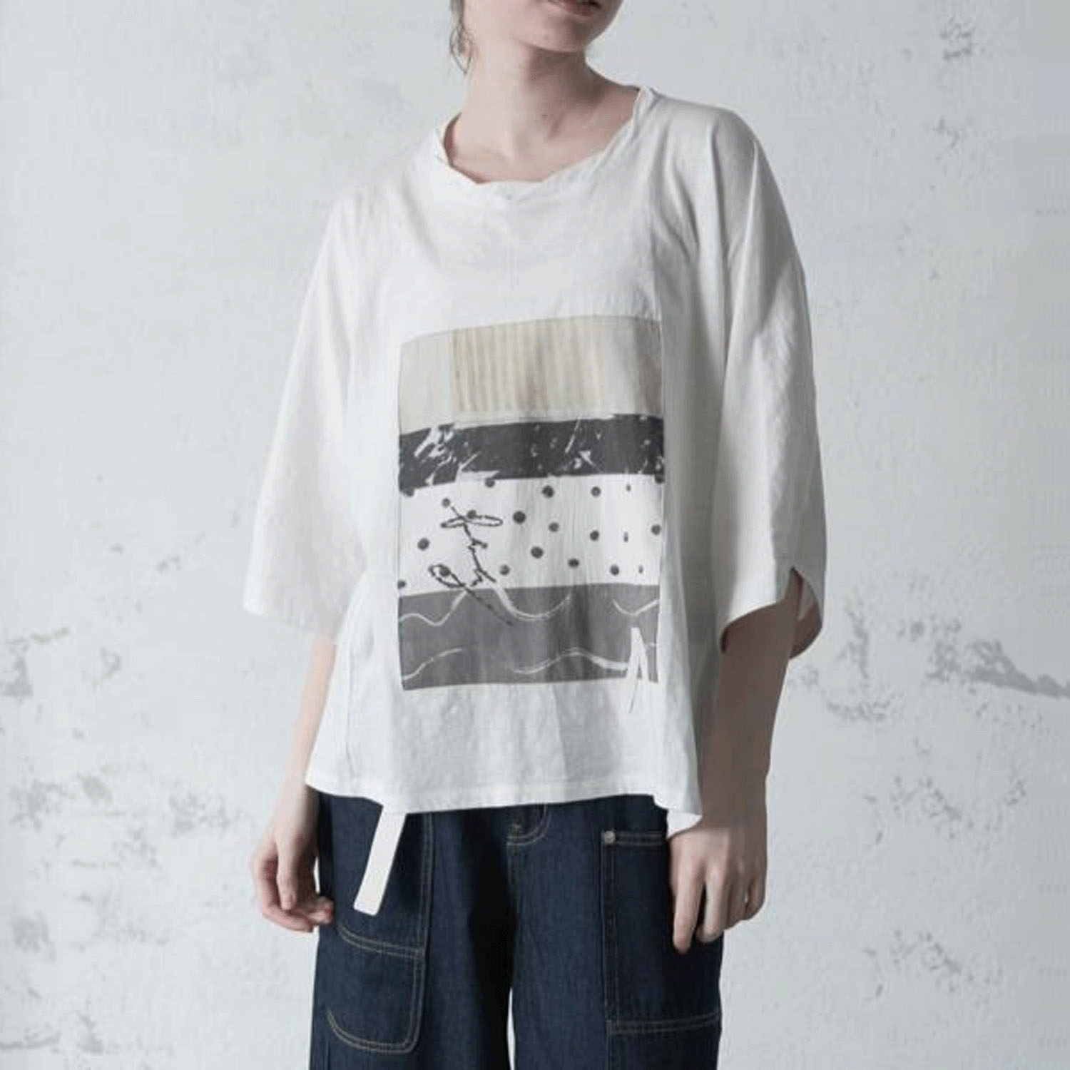 【お取り寄せ】akane ドルマンプリントTシャツ - 画像1