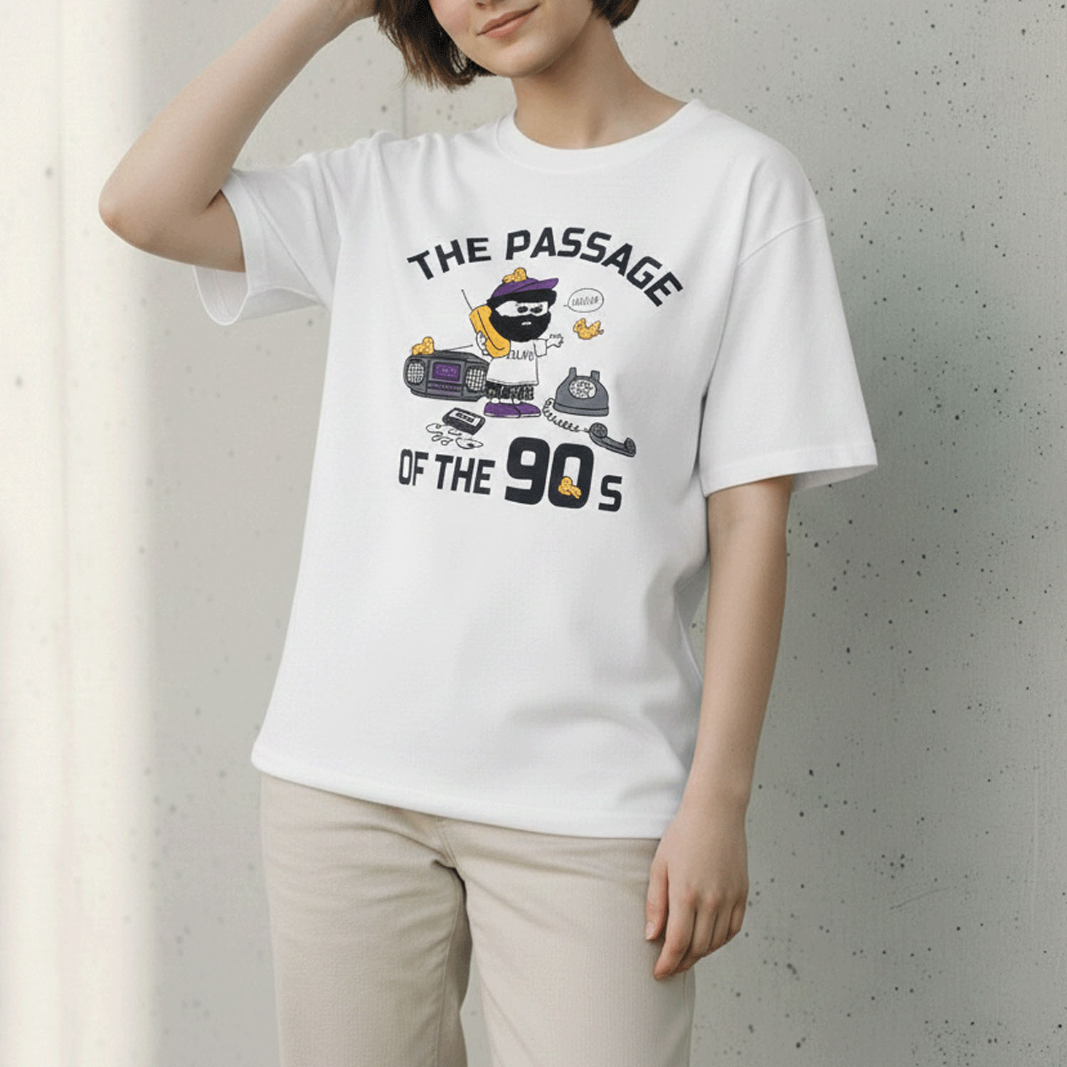 OZZYヒゲサガラ刺繍 Tee