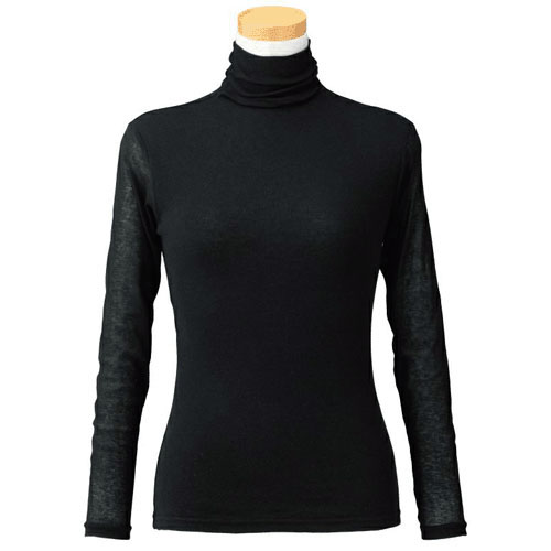 【お取り寄せ】天使の綿シフォン ハイネック長袖 2重袖 - 画像2