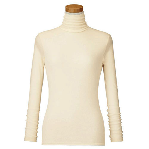 【お取り寄せ】天使の綿シフォン ハイネック長袖 2重袖 - 画像18