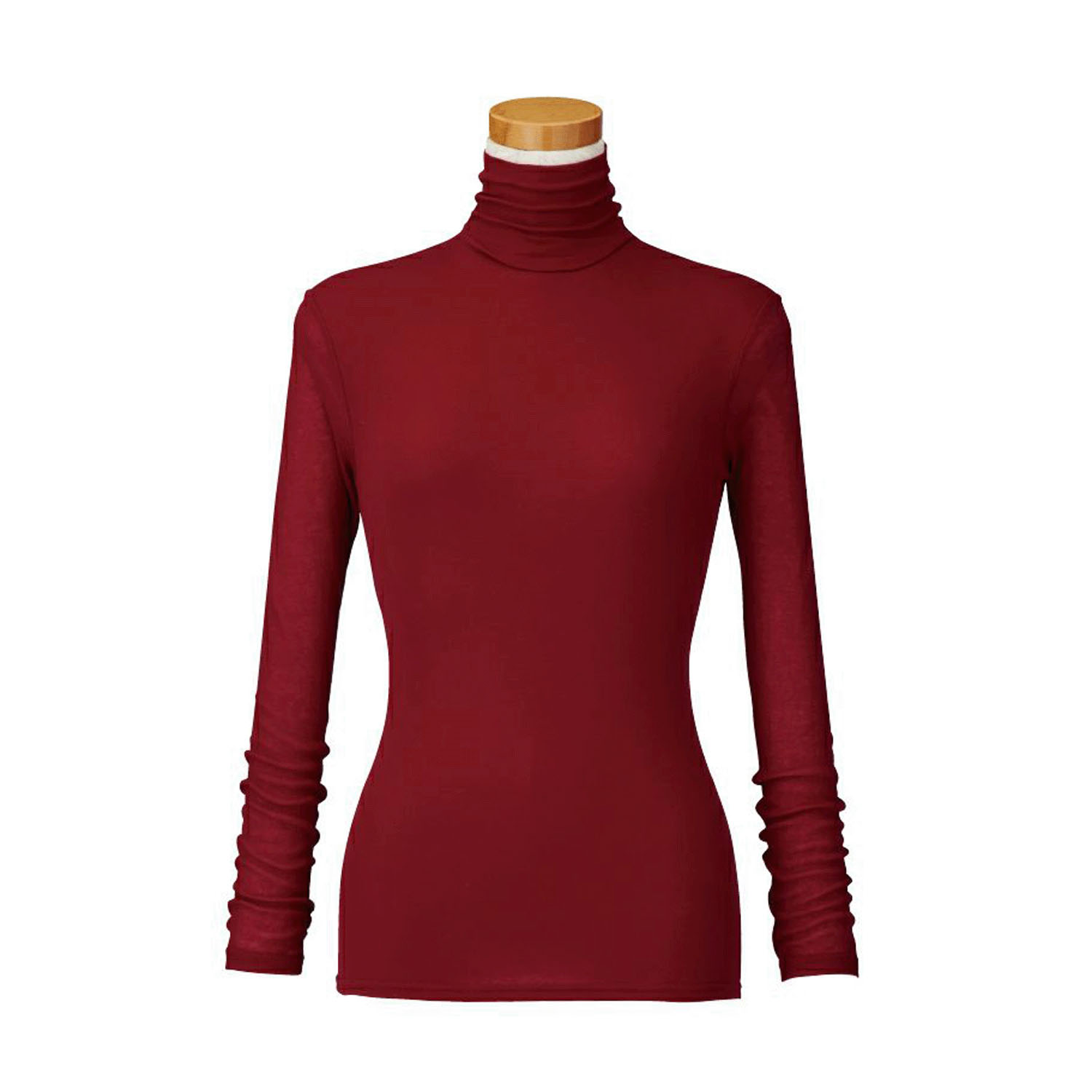 【お取り寄せ】天使の綿シフォン ハイネック長袖 2重袖 - 画像23