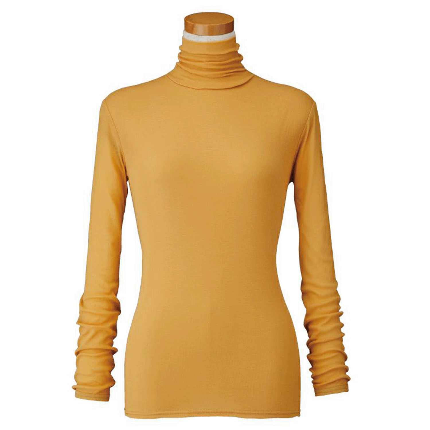 【お取り寄せ】天使の綿シフォン ハイネック長袖 2重袖 - 画像5