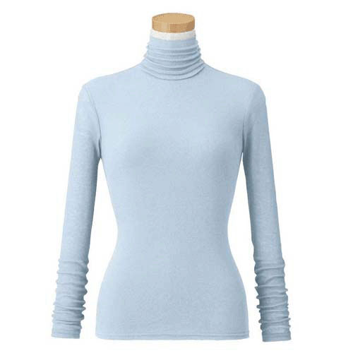 【お取り寄せ】天使の綿シフォン ハイネック長袖1重袖 - 画像15