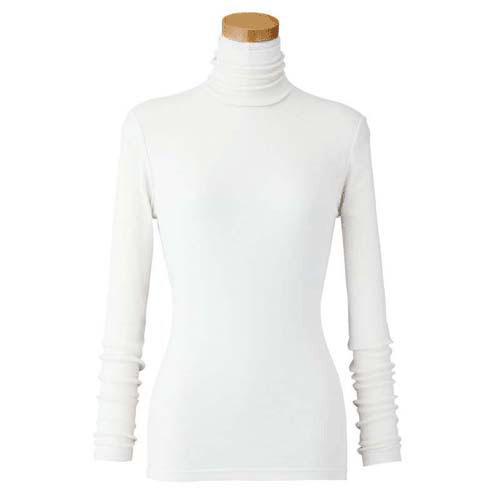 【お取り寄せ】天使の綿シフォン ハイネック長袖1重袖 - 画像6