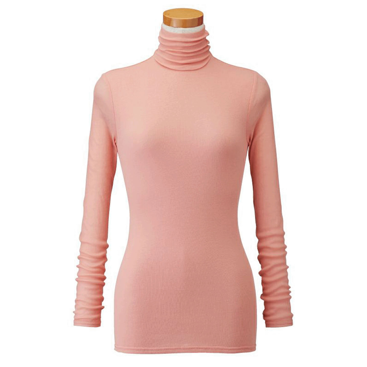 【お取り寄せ】天使の綿シフォン ハイネック長袖1重袖 - 画像1