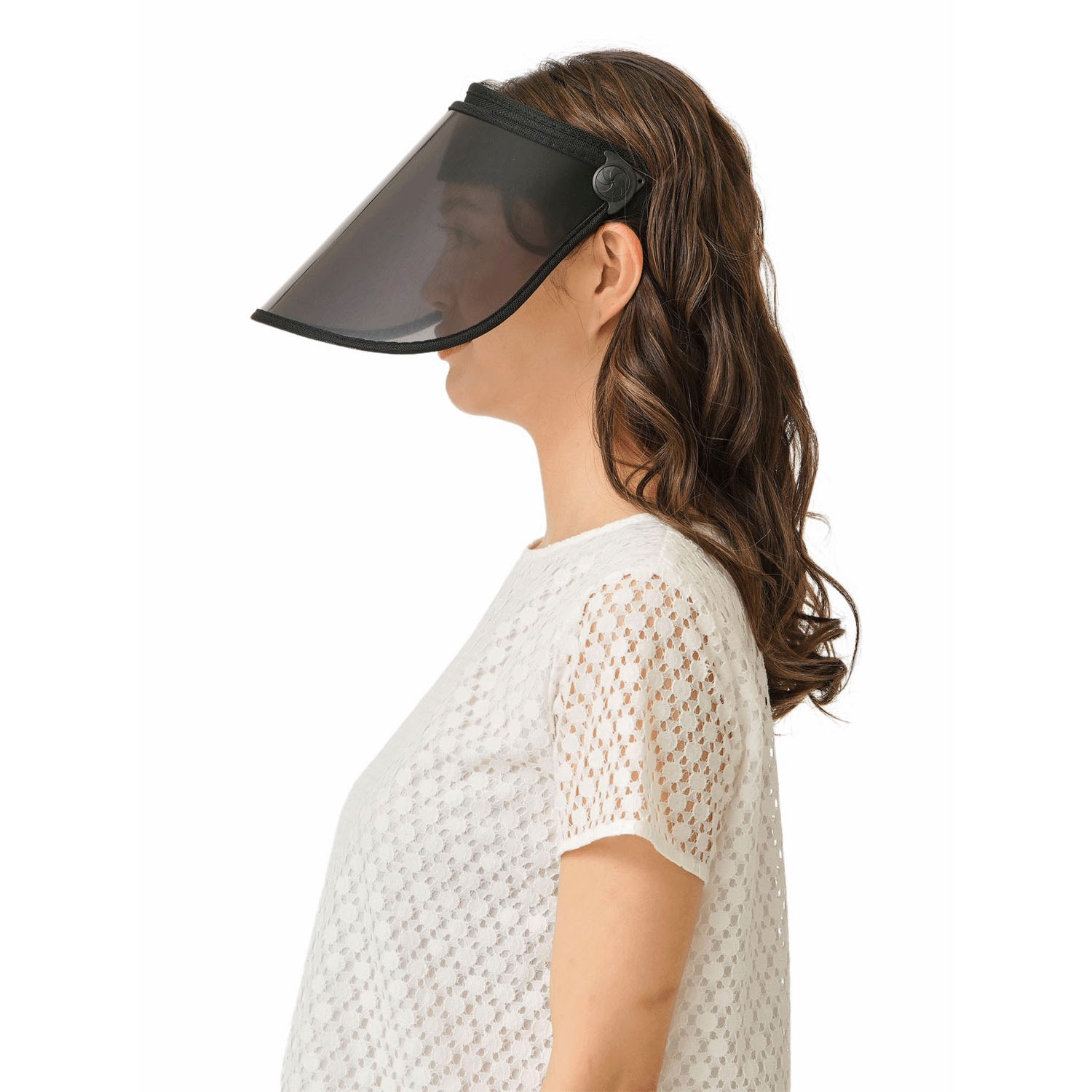 顔すっぽりUVカットサンバイザー 2個束 - 画像2