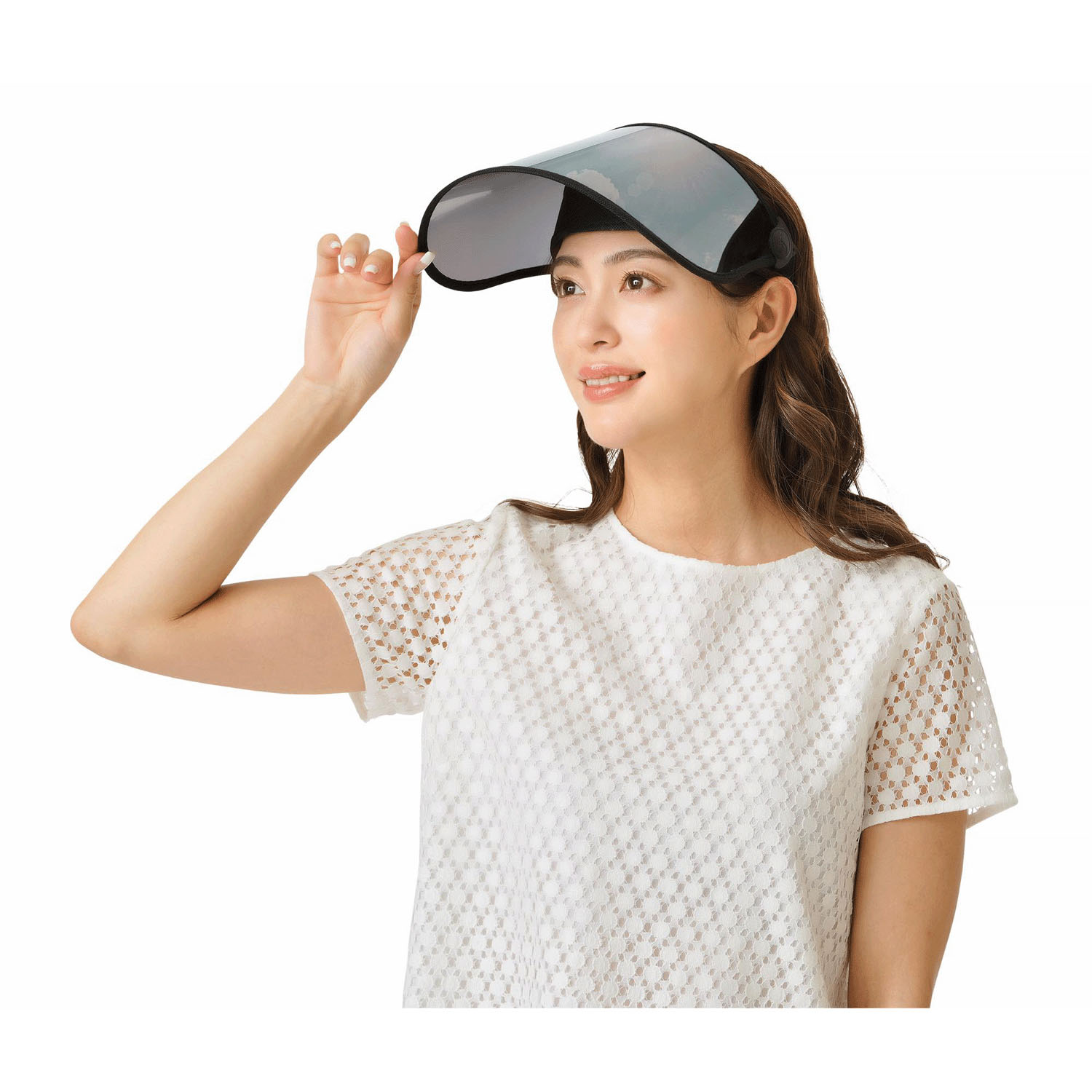 顔すっぽりUVカットサンバイザー 2個束