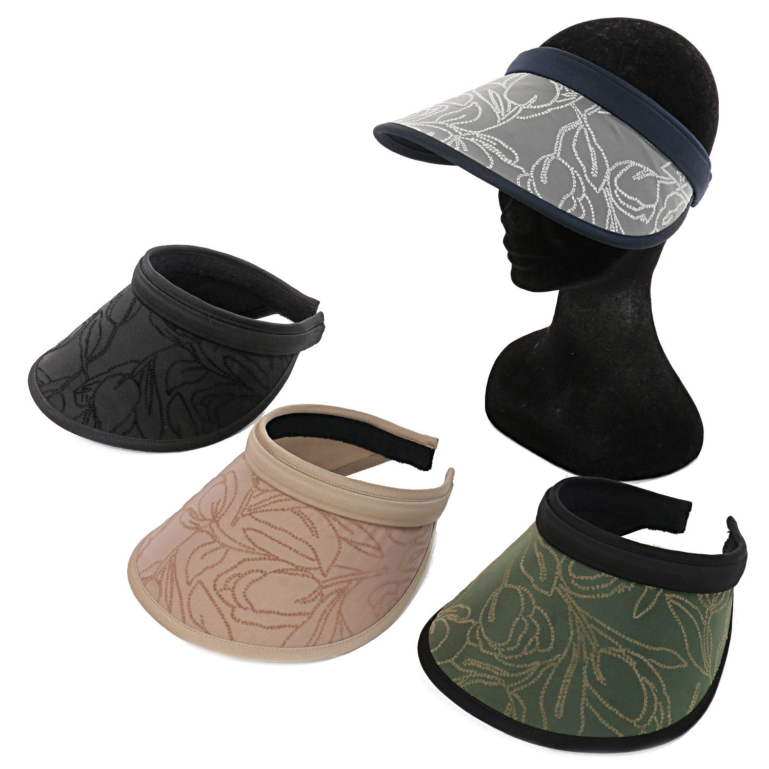 フラワーレースクリップバイザ－ - 画像1