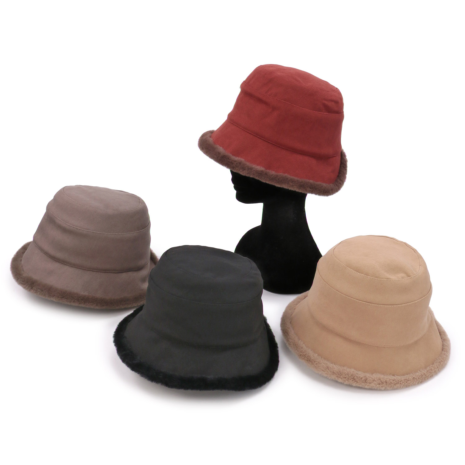 ファーリバーシブル スリットハット - 画像1